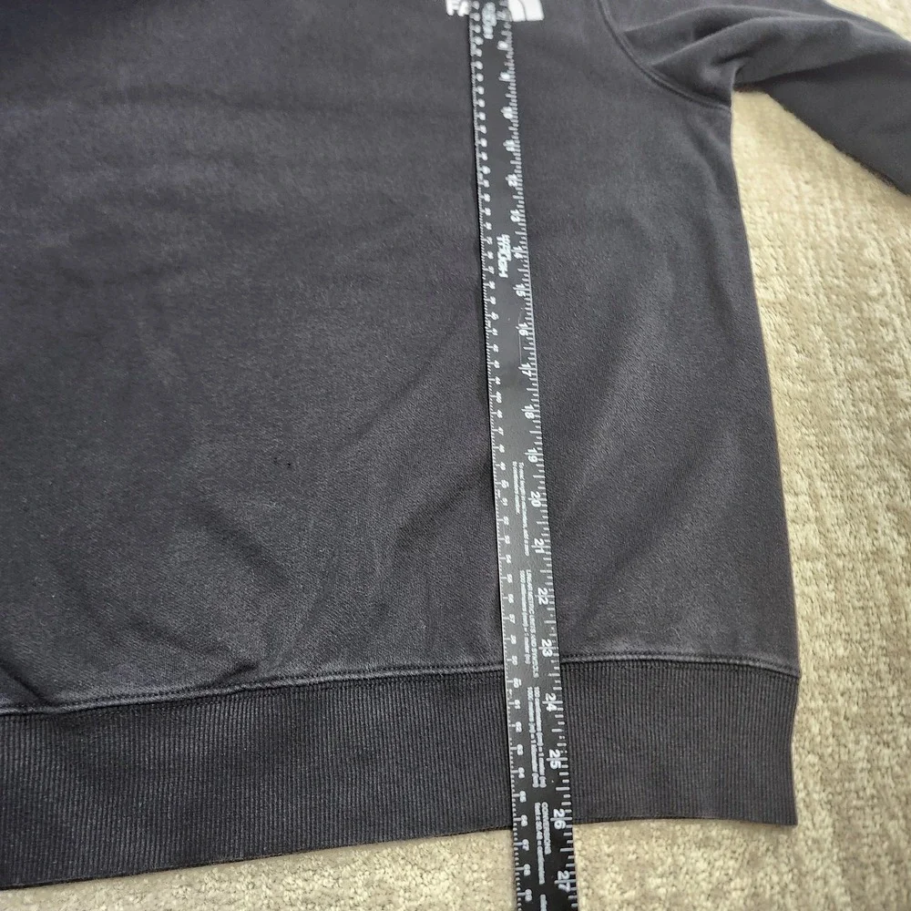 North Face Sweatshirt Men Small NSE Box Fleece Pullover Sweater Black Hiking‎